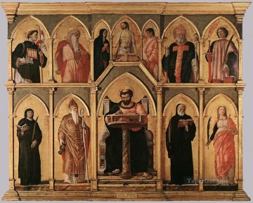Andrea Mantegna Painting - Retablo de San Luca, pintor renacentista Andrea Mantegna